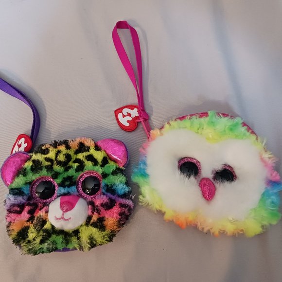 NWT! TY Beanie Babies Plush Coin Purses - Picture 1 of 9